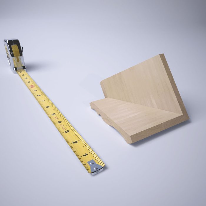 Ekena Millwork 2 5/8"P X 3 3/8"H WM48 Americraft Solid Hardwood Stain Grade Trimpro Crown Moulding Outside Corner - Image 71