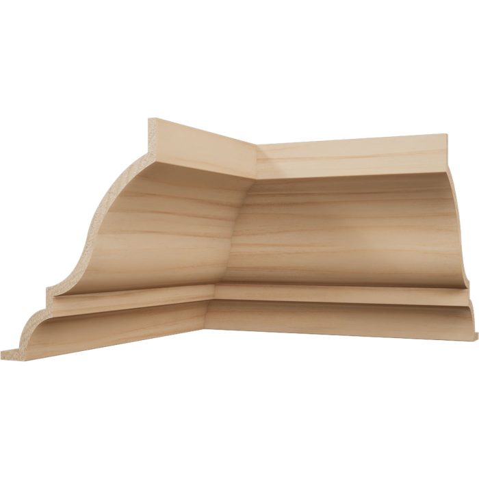 Ekena Millwork 2 13/16"P x 3 1/2"H WM48 Americraft Solid Hardwood Stain Grade MiterLink Crown Moulding Inside Corner - Image 3