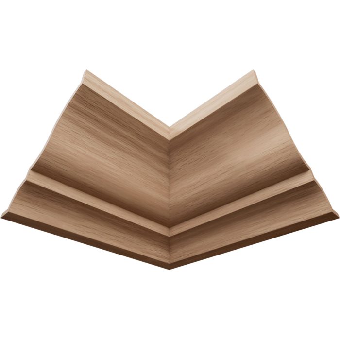 Ekena Millwork 2 13/16"P x 3 1/2"H WM48 Americraft Solid Hardwood Stain Grade MiterLink Crown Moulding Inside Corner - Image 13