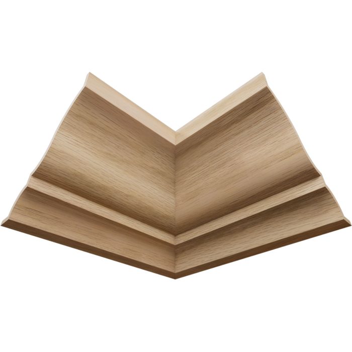 Ekena Millwork 2 13/16"P x 3 1/2"H WM48 Americraft Solid Hardwood Stain Grade MiterLink Crown Moulding Inside Corner - Image 20