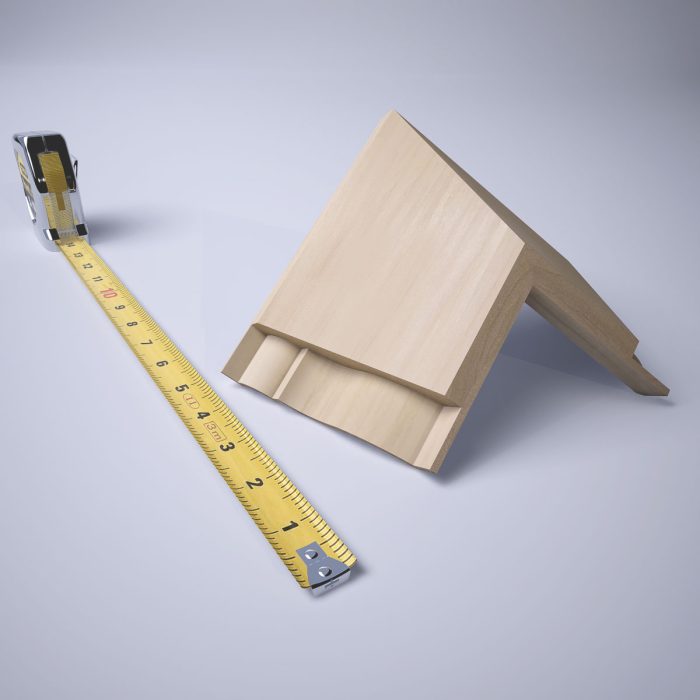 Ekena Millwork 2 13/16"P x 3 1/2"H WM48 Americraft Solid Hardwood Stain Grade MiterLink Crown Moulding Inside Corner - Image 63