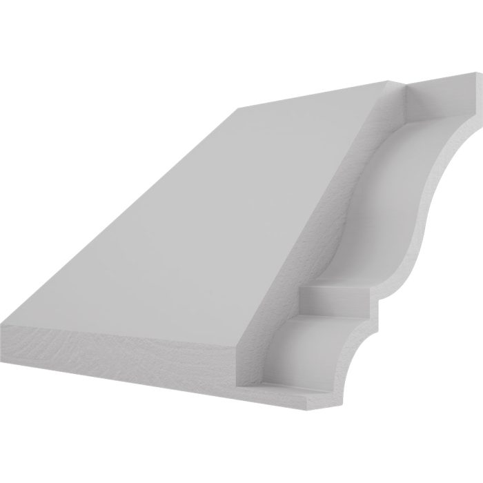 Ekena Millwork 2 13/16"P x 3 1/2"H WM48 Americraft Solid Hardwood Stain Grade MiterLink Crown Moulding Inside Corner - Image 67
