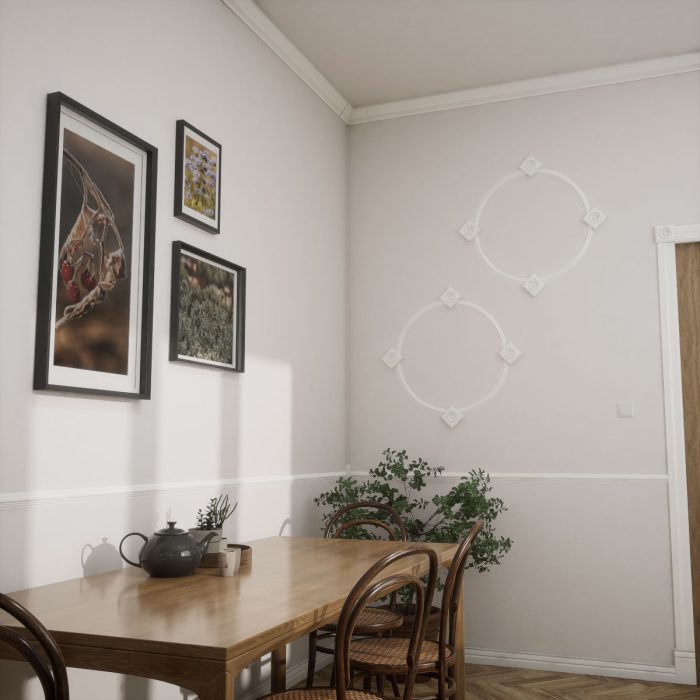 Ekena Millwork 2 13/16"P x 3 1/2"H WM48 Americraft Solid Hardwood Stain Grade MiterLink Crown Moulding Inside Corner - Image 71