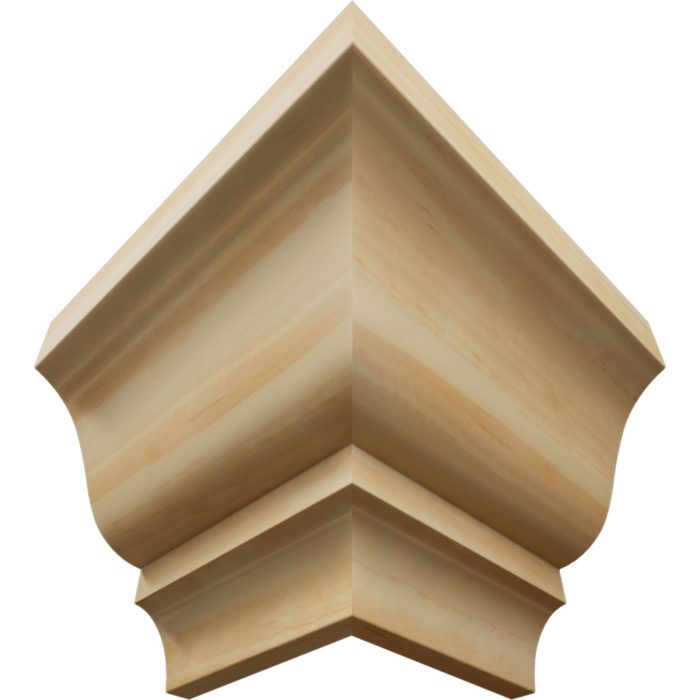 Ekena Millwork 2 1/16"P X 3"H WM49 Americraft Solid Hardwood Stain Grade Trimpro Crown Moulding Outside Corner - Image 53