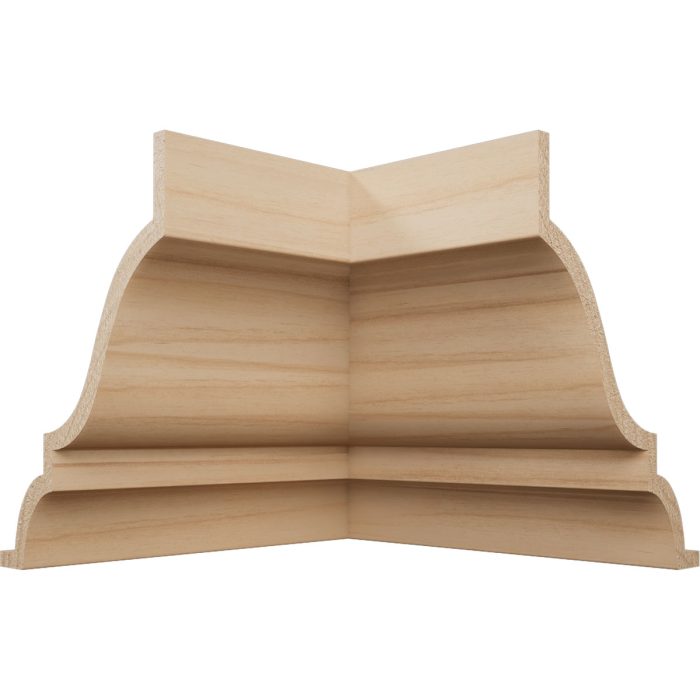 Ekena Millwork 2 1/4"P x 3 1/8"H WM49 Americraft Solid Hardwood Stain Grade MiterLink Crown Moulding Inside Corner - Image 2