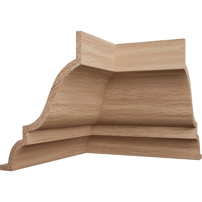 Ekena Millwork 2 1/4"P x 3 1/8"H WM49 Americraft Solid Hardwood Stain Grade MiterLink Crown Moulding Inside Corner - Image 10