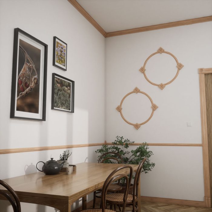 Ekena Millwork 2 1/4"P x 3 1/8"H WM49 Americraft Solid Hardwood Stain Grade MiterLink Crown Moulding Inside Corner - Image 15