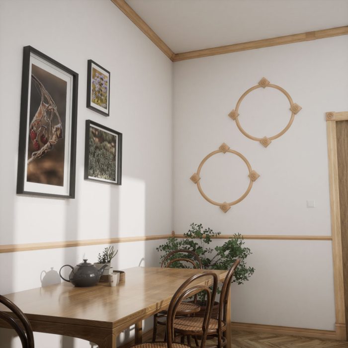 Ekena Millwork 2 1/4"P x 3 1/8"H WM49 Americraft Solid Hardwood Stain Grade MiterLink Crown Moulding Inside Corner - Image 22