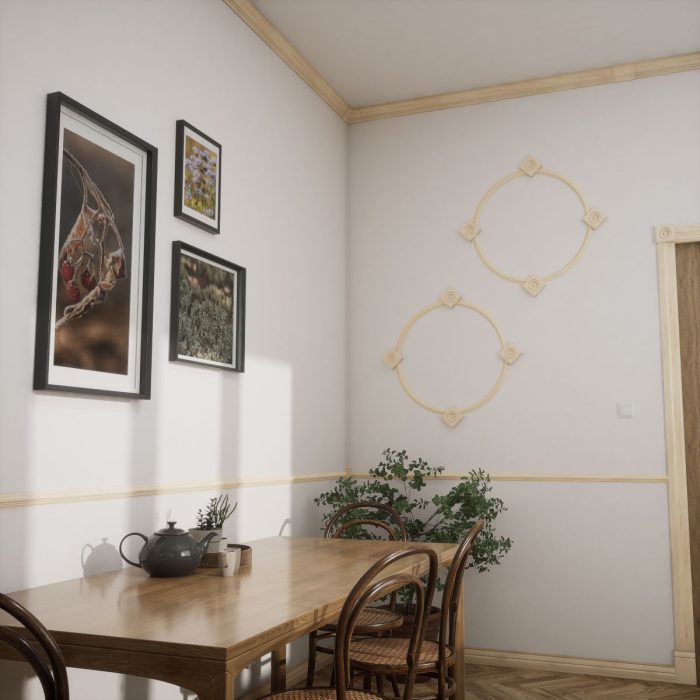 Ekena Millwork 2 1/4"P x 3 1/8"H WM49 Americraft Solid Hardwood Stain Grade MiterLink Crown Moulding Inside Corner - Image 29