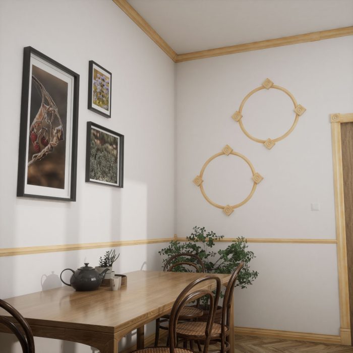Ekena Millwork 2 1/4"P x 3 1/8"H WM49 Americraft Solid Hardwood Stain Grade MiterLink Crown Moulding Inside Corner - Image 50