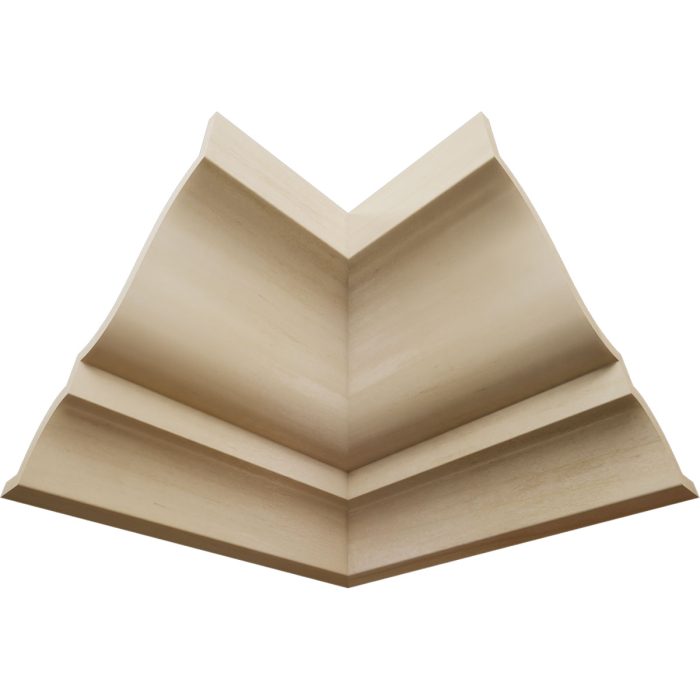Ekena Millwork 2 1/4"P x 3 1/8"H WM49 Americraft Solid Hardwood Stain Grade MiterLink Crown Moulding Inside Corner - Image 62