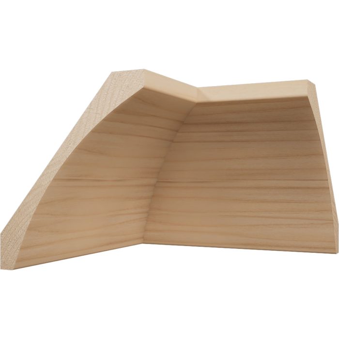 Ekena Millwork 3 1/2"P x 4"H WM291 Americraft Solid Hardwood Stain Grade TrimPro Crown Moulding Inside Corner - Image 3