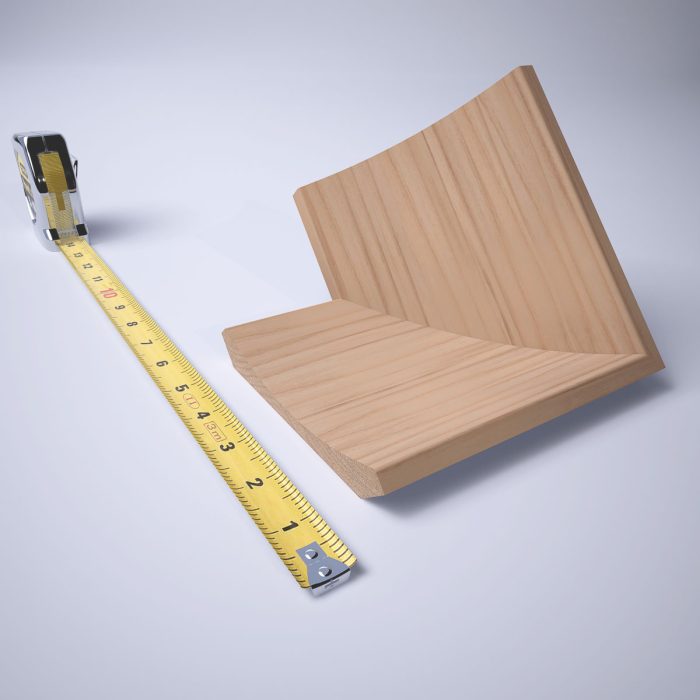 Ekena Millwork 3 1/2"P x 4"H WM291 Americraft Solid Hardwood Stain Grade TrimPro Crown Moulding Inside Corner - Image 7