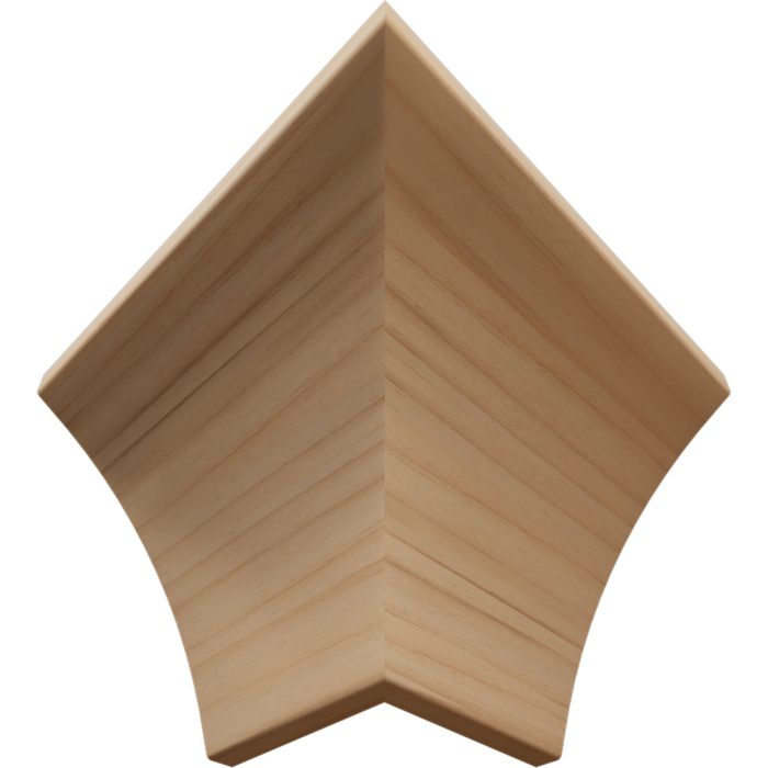 Ekena Millwork 3 1/2"P X 4"H WM291 Americraft Solid Hardwood Stain Grade Trimpro Crown Moulding Outside Corner - Image 6
