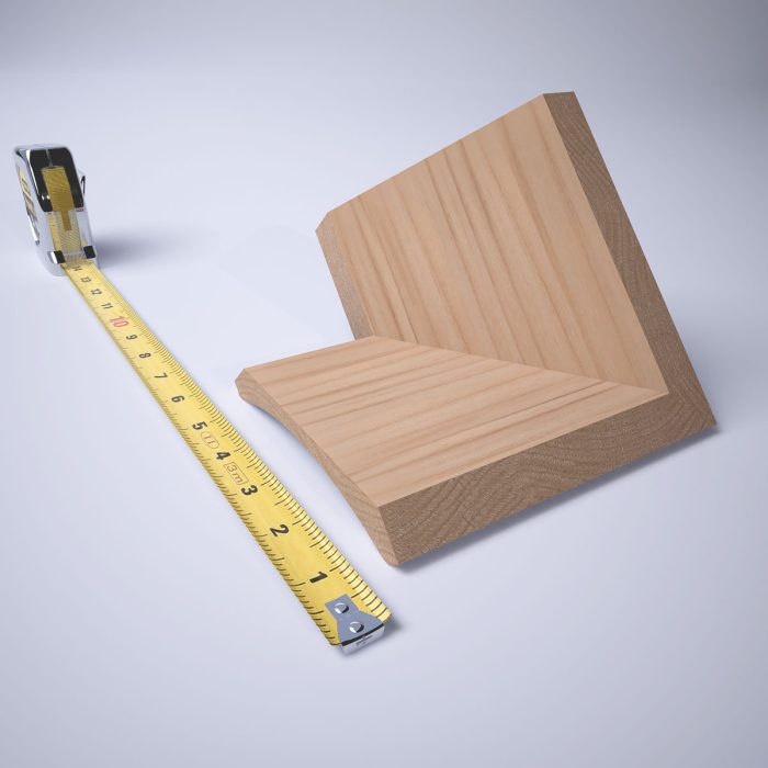 Ekena Millwork 3 1/2"P X 4"H WM291 Americraft Solid Hardwood Stain Grade Trimpro Crown Moulding Outside Corner - Image 7