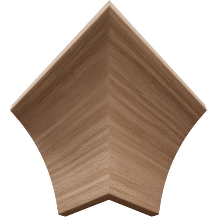 Ekena Millwork 3 1/2"P X 4"H WM291 Americraft Solid Hardwood Stain Grade Trimpro Crown Moulding Outside Corner - Image 14
