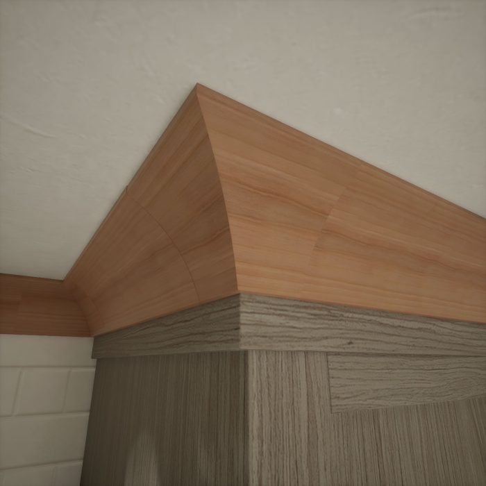 Ekena Millwork 3 1/2"P X 4"H WM291 Americraft Solid Hardwood Stain Grade Trimpro Crown Moulding Outside Corner - Image 41