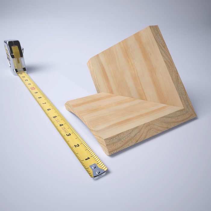 Ekena Millwork 3 1/2"P X 4"H WM291 Americraft Solid Hardwood Stain Grade Trimpro Crown Moulding Outside Corner - Image 54