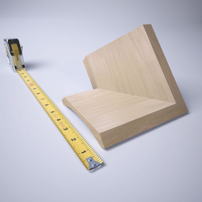 Ekena Millwork 3 1/2"P X 4"H WM291 Americraft Solid Hardwood Stain Grade Trimpro Crown Moulding Outside Corner - Image 70