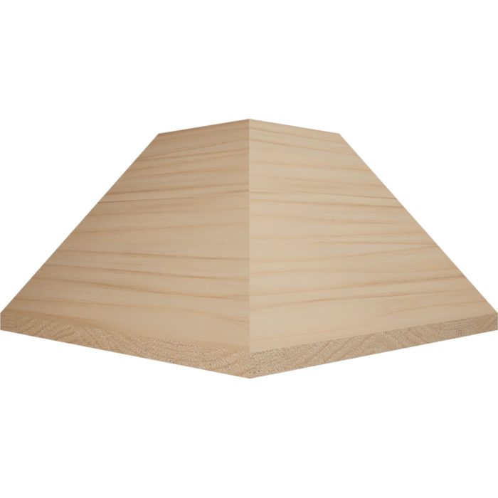 Ekena Millwork 3 3/4"P x 3 11/16"H WM45 Americraft Solid Hardwood Stain Grade TrimPro Crown Moulding Inside Corner - Image 5