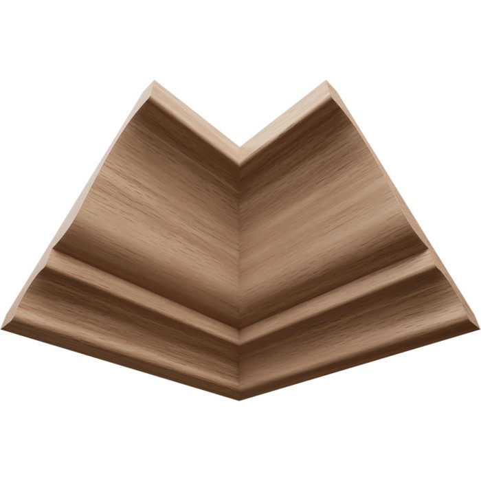 Ekena Millwork 3 3/4"P x 3 11/16"H WM45 Americraft Solid Hardwood Stain Grade TrimPro Crown Moulding Inside Corner - Image 12