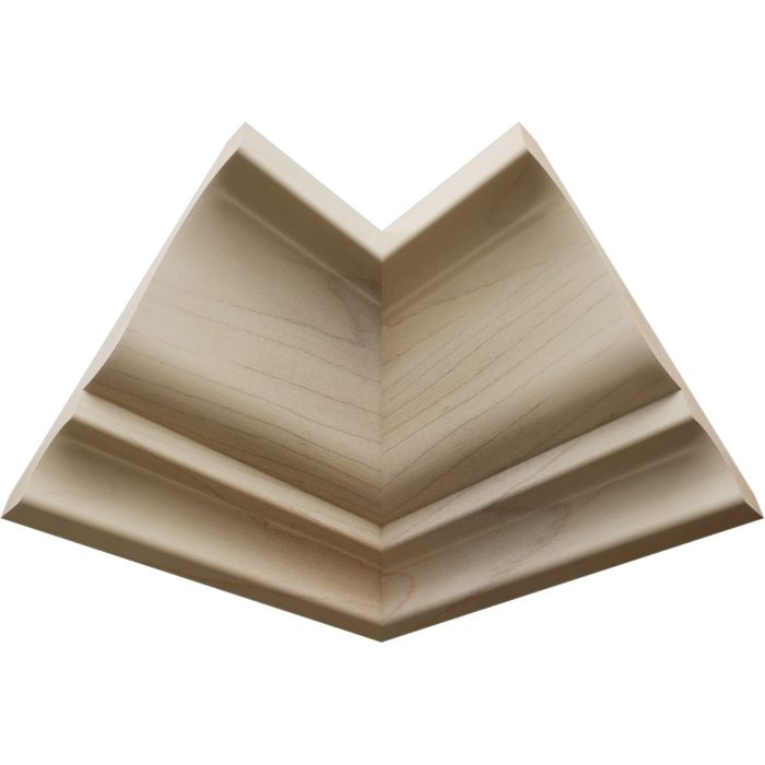 Ekena Millwork 3 3/4"P x 3 11/16"H WM45 Americraft Solid Hardwood Stain Grade TrimPro Crown Moulding Inside Corner - Image 24
