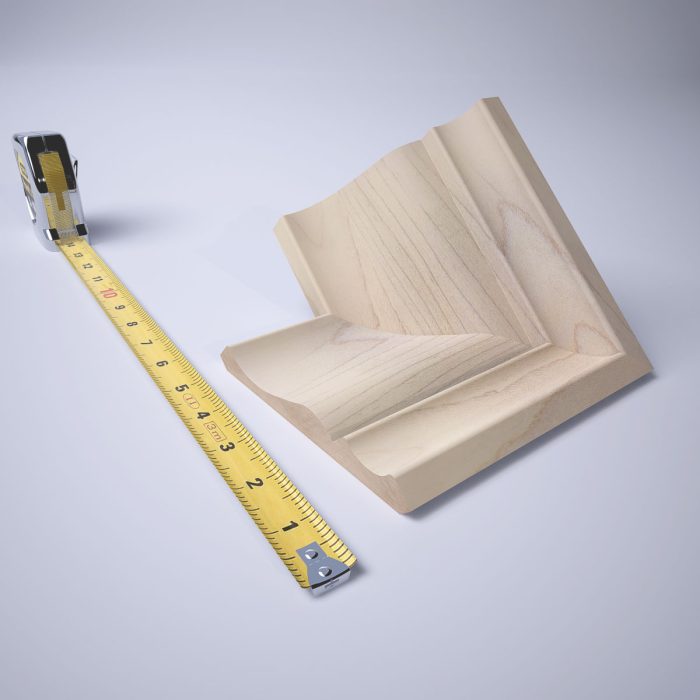 Ekena Millwork 3 3/4"P x 3 11/16"H WM45 Americraft Solid Hardwood Stain Grade TrimPro Crown Moulding Inside Corner - Image 25