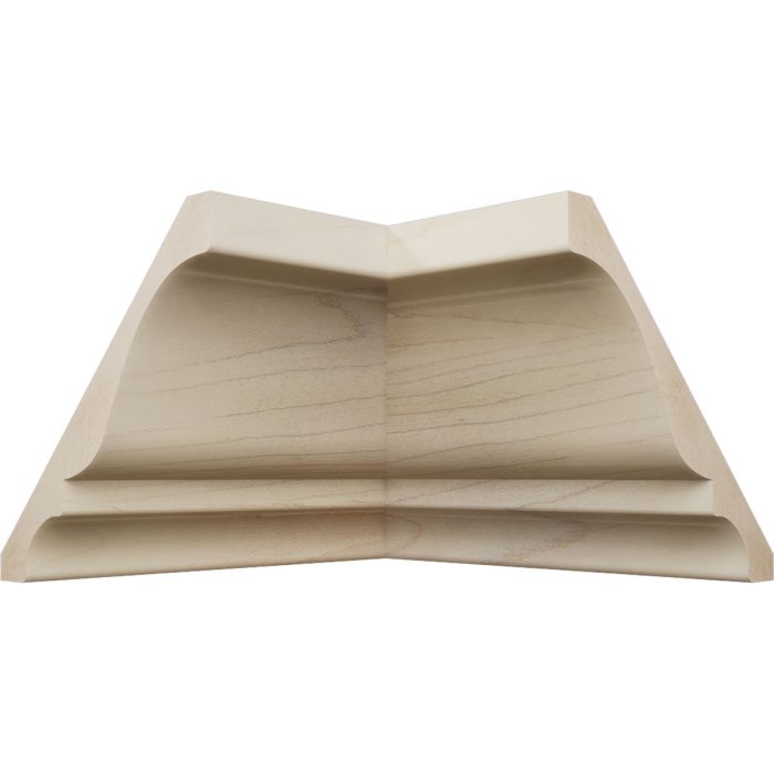 Ekena Millwork 3 3/4"P x 3 11/16"H WM45 Americraft Solid Hardwood Stain Grade TrimPro Crown Moulding Inside Corner - Image 20