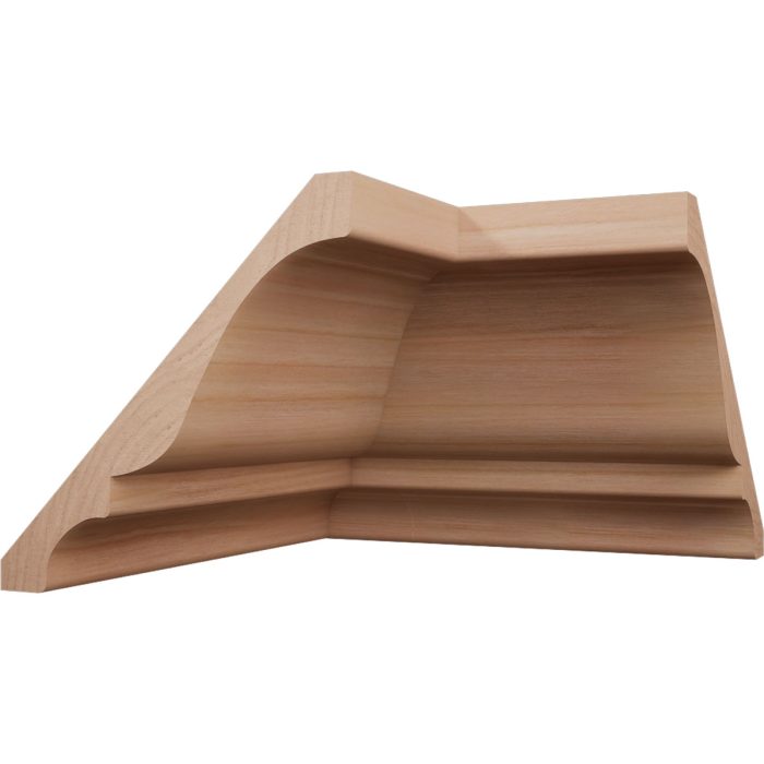 Ekena Millwork 3 3/4"P x 3 11/16"H WM45 Americraft Solid Hardwood Stain Grade TrimPro Crown Moulding Inside Corner - Image 27