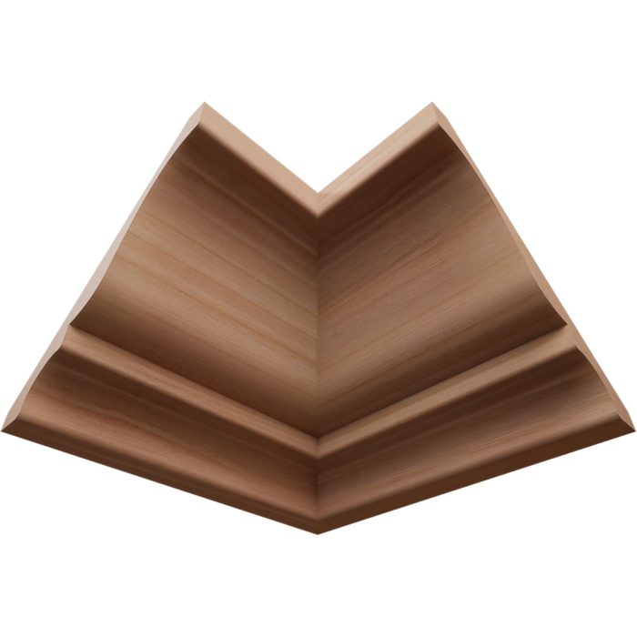 Ekena Millwork 3 3/4"P x 3 11/16"H WM45 Americraft Solid Hardwood Stain Grade TrimPro Crown Moulding Inside Corner - Image 30