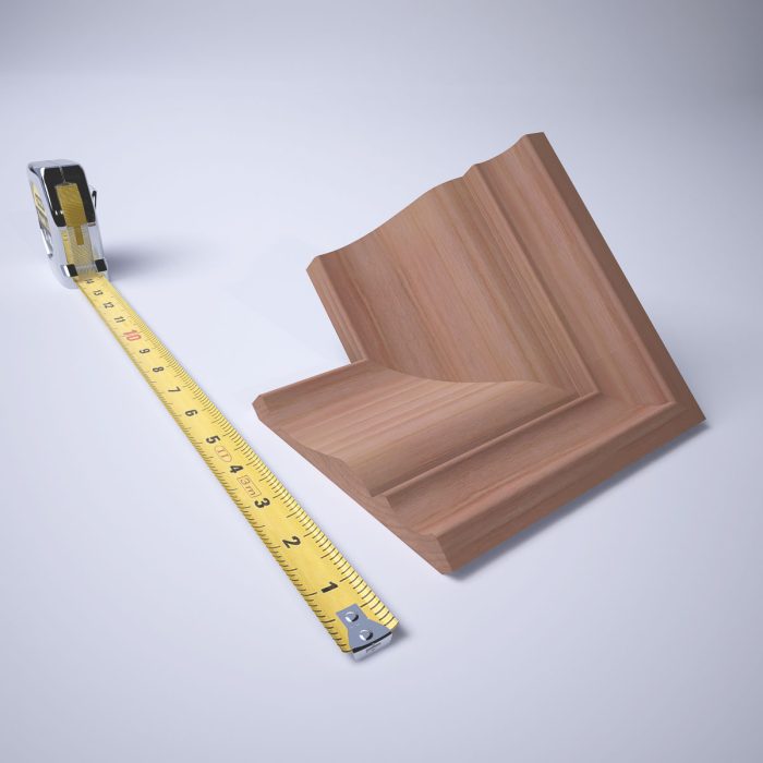 Ekena Millwork 3 3/4"P x 3 11/16"H WM45 Americraft Solid Hardwood Stain Grade TrimPro Crown Moulding Inside Corner - Image 31