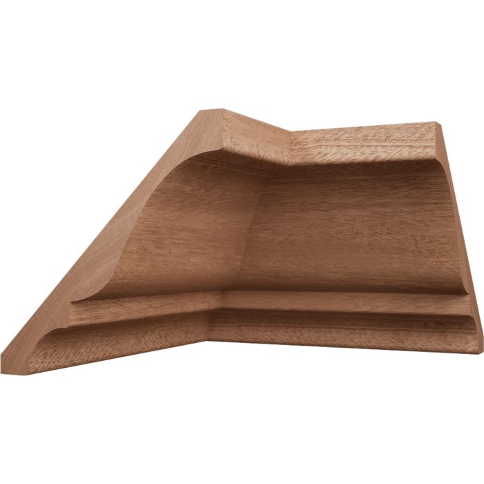 Ekena Millwork 3 3/4"P x 3 11/16"H WM45 Americraft Solid Hardwood Stain Grade TrimPro Crown Moulding Inside Corner - Image 33