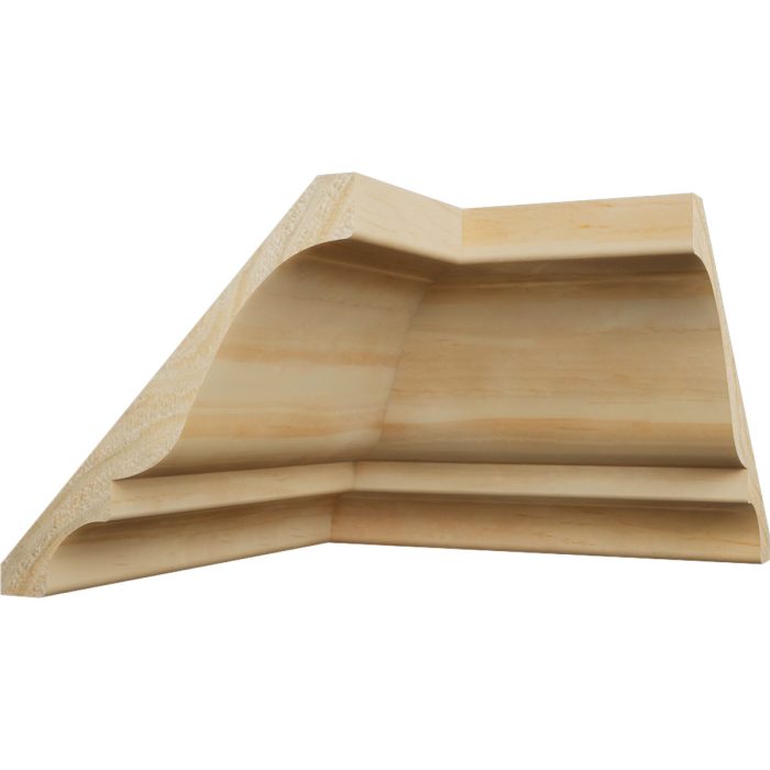Ekena Millwork 3 3/4"P x 3 11/16"H WM45 Americraft Solid Hardwood Stain Grade TrimPro Crown Moulding Inside Corner - Image 39