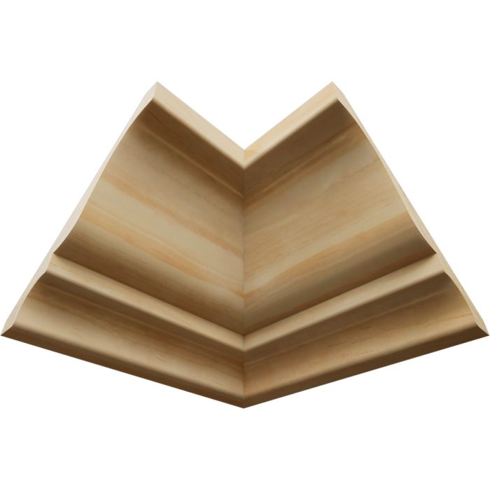 Ekena Millwork 3 3/4"P x 3 11/16"H WM45 Americraft Solid Hardwood Stain Grade TrimPro Crown Moulding Inside Corner - Image 42