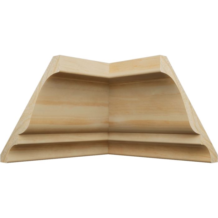 Ekena Millwork 3 3/4"P x 3 11/16"H WM45 Americraft Solid Hardwood Stain Grade TrimPro Crown Moulding Inside Corner - Image 38