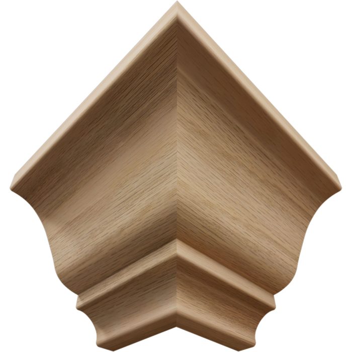 Ekena Millwork 3 3/4"P X 3 11/16"H WM45 Americraft Solid Hardwood Stain Grade Trimpro Crown Moulding Outside Corner - Image 23