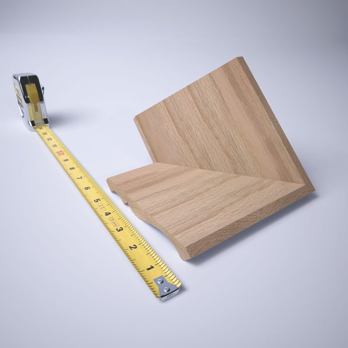 Ekena Millwork 3 3/4"P X 3 11/16"H WM45 Americraft Solid Hardwood Stain Grade Trimpro Crown Moulding Outside Corner - Image 24