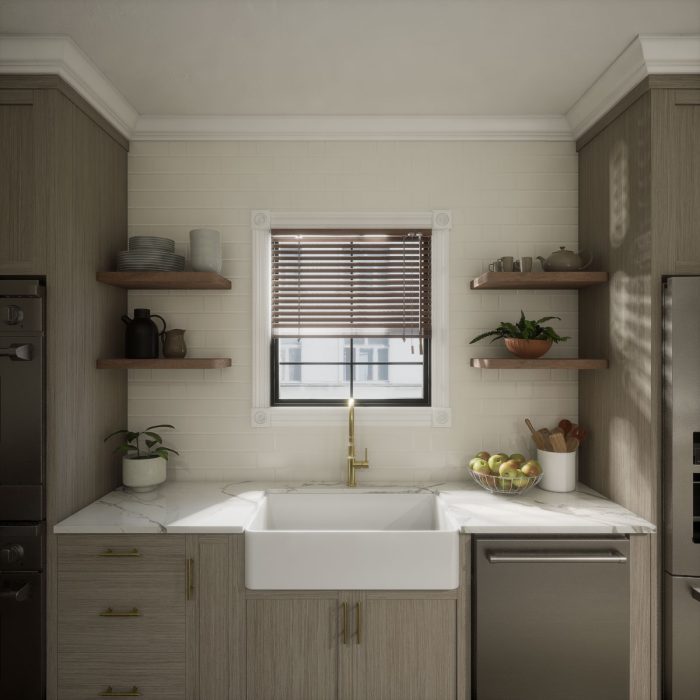 Ekena Millwork 3 3/4"P X 3 11/16"H WM45 Americraft Solid Hardwood Stain Grade Trimpro Crown Moulding Outside Corner - Image 82