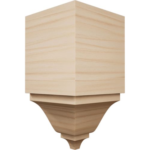 Americraft MIC03X03S1 Solid Stain Grade Inside Crown Moulding Block