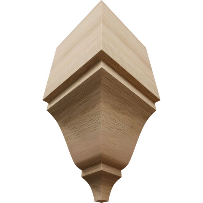 Ekena Millwork 2 3/4"W x 2 3/4"P x 5 5/8"H Americraft Solid Hardwood Stain Grade Universal Inside Crown Moulding Block for Profiles up to 3"H x 2 3/4"P - Image 18