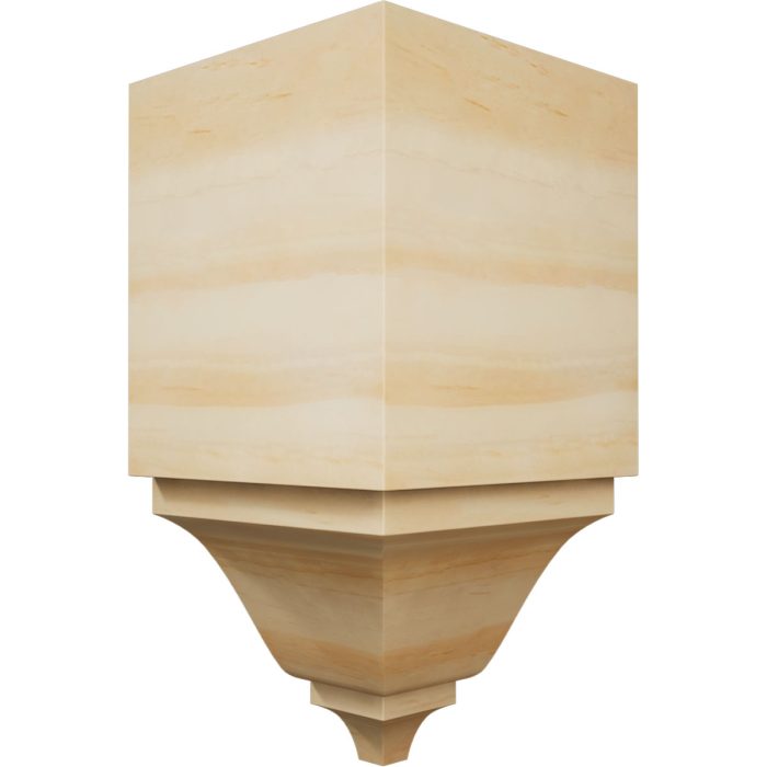 Ekena Millwork 2 3/4"W x 2 3/4"P x 5 5/8"H Americraft Solid Hardwood Stain Grade Universal Inside Crown Moulding Block for Profiles up to 3"H x 2 3/4"P - Image 38