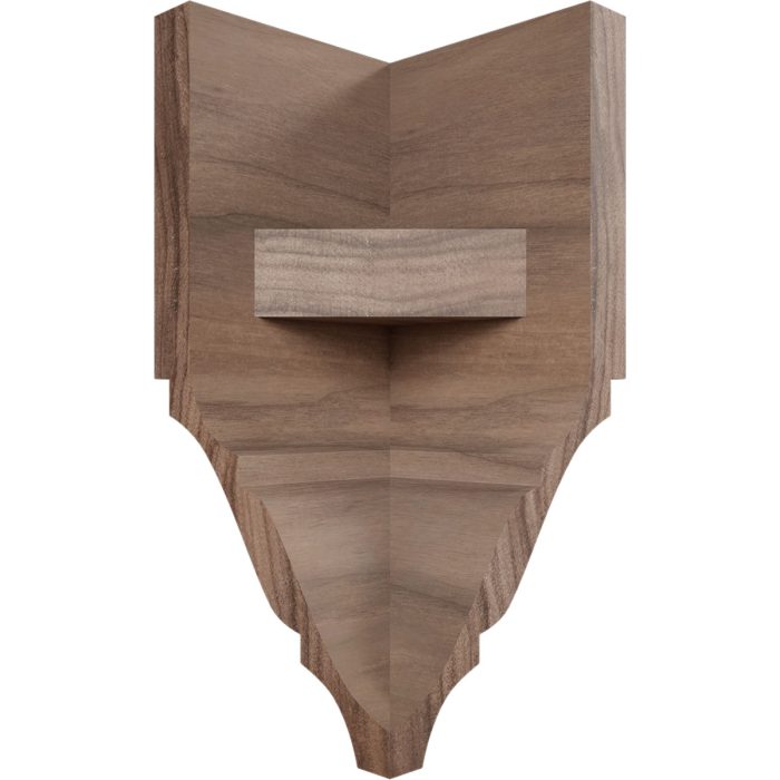 Ekena Millwork 2 3/4"W x 2 3/4"P x 5 5/8"H Americraft Solid Hardwood Stain Grade Universal Inside Crown Moulding Block for Profiles up to 3"H x 2 3/4"P - Image 47