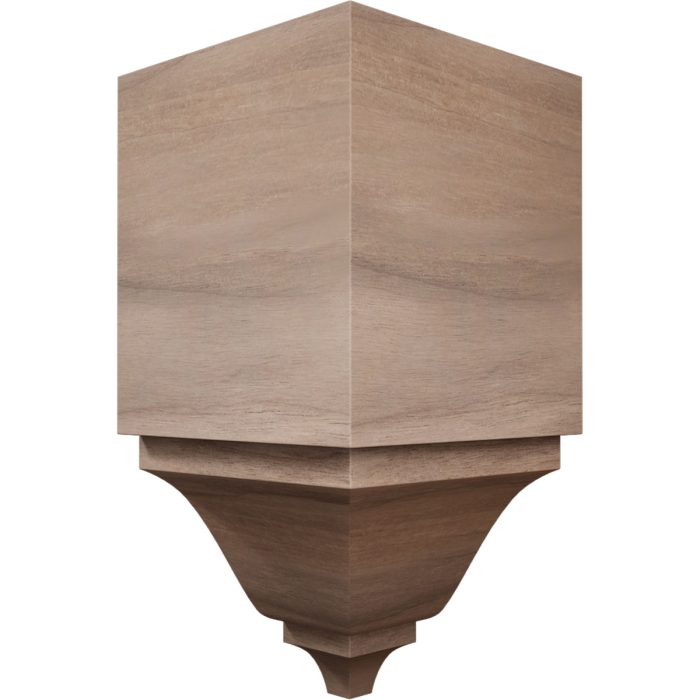 Ekena Millwork 2 3/4"W x 2 3/4"P x 5 5/8"H Americraft Solid Hardwood Stain Grade Universal Inside Crown Moulding Block for Profiles up to 3"H x 2 3/4"P - Image 44