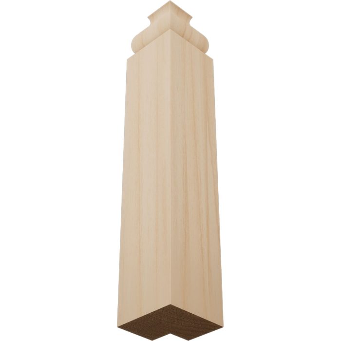 Ekena Millwork 1 1/8"W x 6 1/2"H x 1 1/8"P Americraft Solid Hardwood Stain Grade Universal Baseboard Outside Corner Block for Profiles up to 5 1/4"H x 1 1/8"P - Image 6