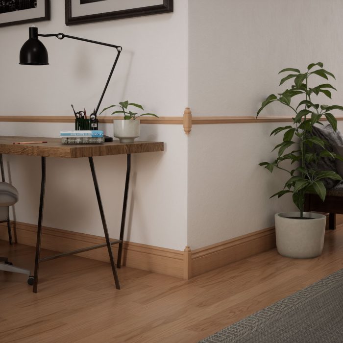 Ekena Millwork 1 1/8"W x 6 1/2"H x 1 1/8"P Americraft Solid Hardwood Stain Grade Universal Baseboard Outside Corner Block for Profiles up to 5 1/4"H x 1 1/8"P - Image 8