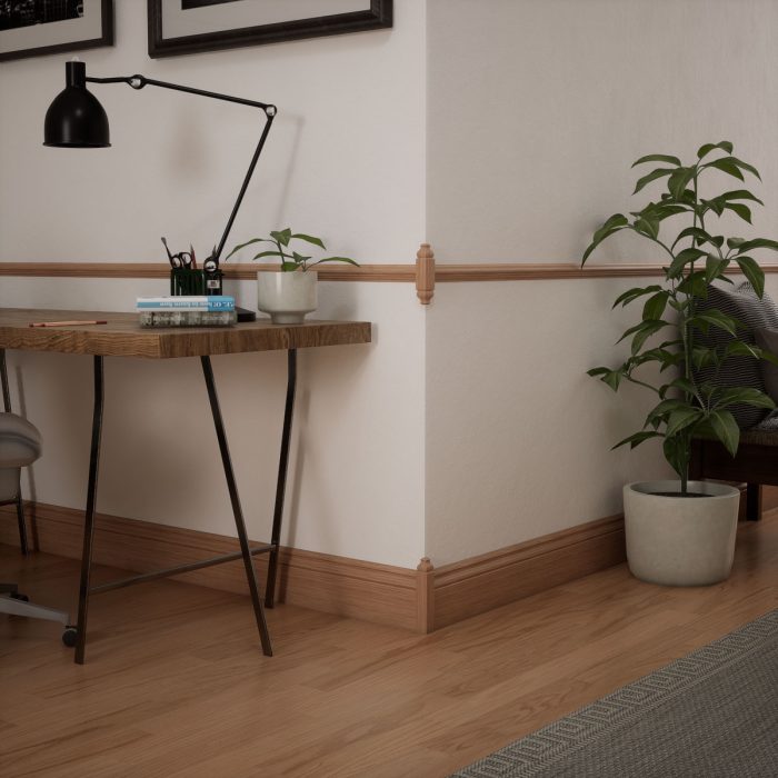 Ekena Millwork 1 1/8"W x 6 1/2"H x 1 1/8"P Americraft Solid Hardwood Stain Grade Universal Baseboard Outside Corner Block for Profiles up to 5 1/4"H x 1 1/8"P - Image 15