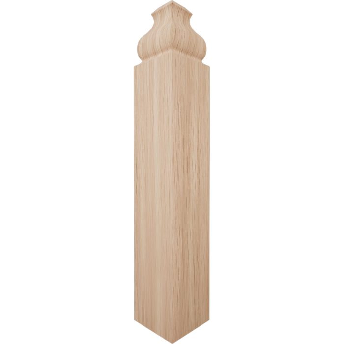 Americraft MOC01X07SB1 Solid Stain Grade Baseboard Corner Block