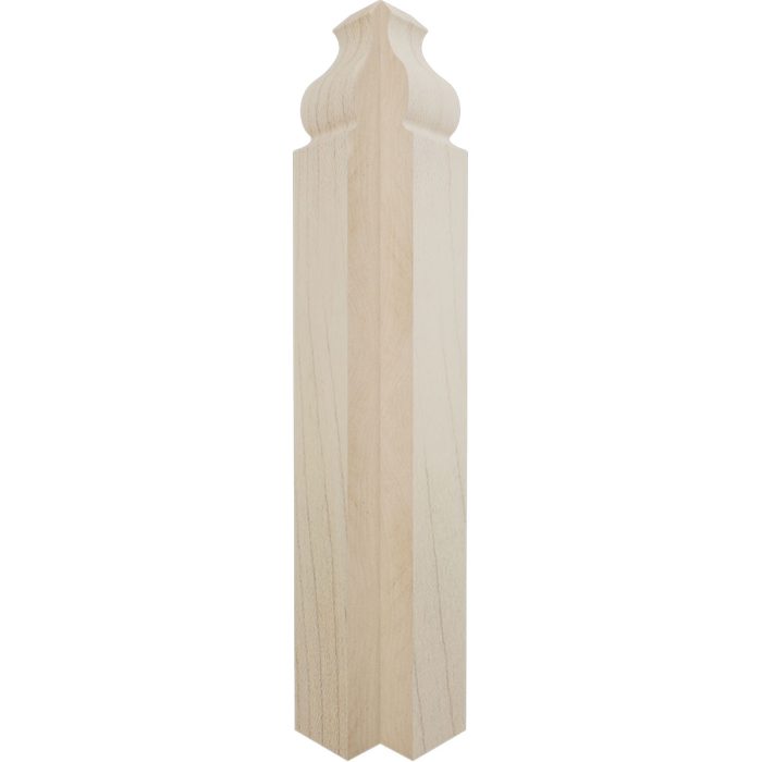Ekena Millwork 1 1/8"W x 6 1/2"H x 1 1/8"P Americraft Solid Hardwood Stain Grade Universal Baseboard Outside Corner Block for Profiles up to 5 1/4"H x 1 1/8"P - Image 26