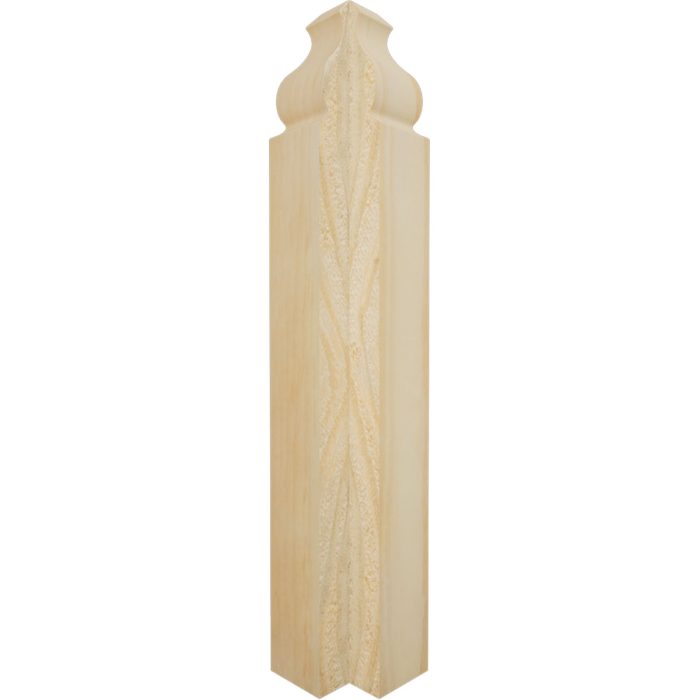 Ekena Millwork 1 1/8"W x 6 1/2"H x 1 1/8"P Americraft Solid Hardwood Stain Grade Universal Baseboard Outside Corner Block for Profiles up to 5 1/4"H x 1 1/8"P - Image 47