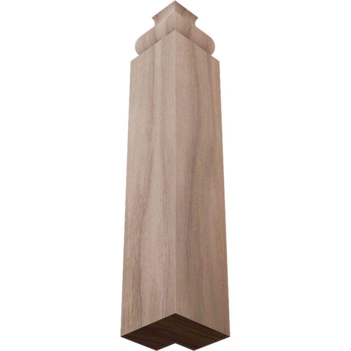 Ekena Millwork 1 1/8"W x 6 1/2"H x 1 1/8"P Americraft Solid Hardwood Stain Grade Universal Baseboard Outside Corner Block for Profiles up to 5 1/4"H x 1 1/8"P - Image 55